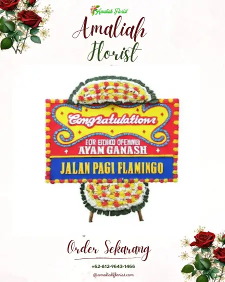 Sewa Papan Bunga Tanah Baru